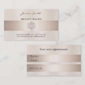 アポイントメントカードエレガント光沢のある明るいタンポポ 予約カード (正面/裏面)