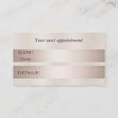 アポイントメントカードエレガント光沢のある明るいハサミ 予約カード (裏面)