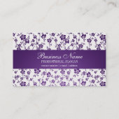 アポイントメントカードサロンフローラ紫 予約カード (裏面)