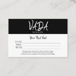 アポイントメントカードサロン&スパ 名刺