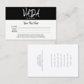 アポイントメントカードサロン&スパ 名刺 (正面/裏面)