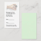 アポイントメントカードシンプルマッサージセラピスト 名刺 (正面/裏面)