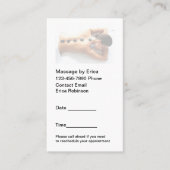 アポイントメントカードシンプルマッサージセラピスト 名刺 (正面)