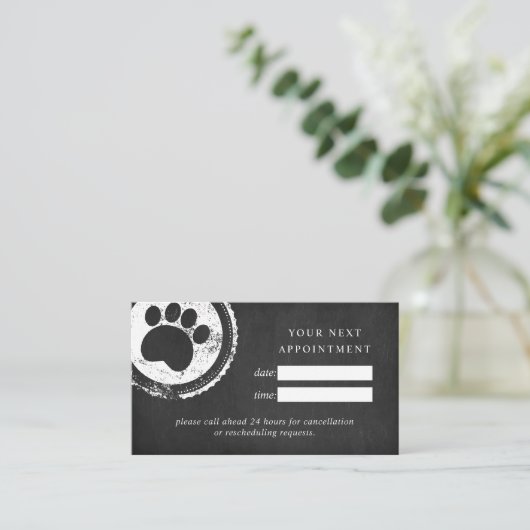 アポイントメントカードトリマーシャルボードポースタンプ 名刺 (スタンド正面)