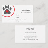 アポイントメントカードトリマーポースタンプ 名刺 (正面/裏面)