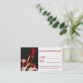 アポイントメントカードネイルサロン化粧アーティスト 予約カード (スタンド正面)