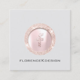 アポイントメントカードバラまつ毛ロゴソーシャルスクエア コーリングカード