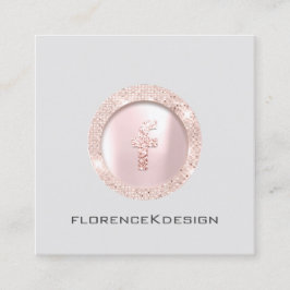 アポイントメントカードバラまつ毛ロゴソーシャルスクエア コーリングカード