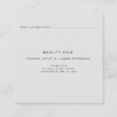 アポイントメントカードバラまつ毛ロゴソーシャルスクエア コーリングカード (裏面)