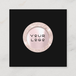 アポイントメントカードバラまつ毛ロゴ白黒 コーリングカード