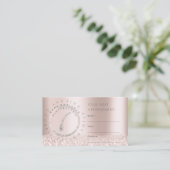 アポイントメントカードバラ電解グリッターロゴ1 予約カード (スタンド正面)