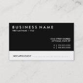 アポイントメントカードフード 予約カード (裏面)