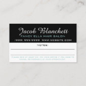 アポイントメントカードヘアサロン理容師ショップスタイリスト 予約カード (裏面)