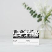 アポイントメントカードヘアサロン理容師ショップスタイリスト 予約カード (スタンド正面)