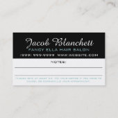 アポイントメントカードヘアサロン理容師ショップスタイリスト 予約カード (裏面)