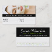 アポイントメントカードマッサージスパサロン 予約カード (正面/裏面)