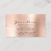 アポイントメントカードメイクアップアーティストピーチバララッシュズ 予約カード (裏面)