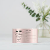 アポイントメントカードメイクアップアーティストラッズ眉 予約カード (スタンド正面)