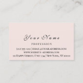 アポイントメントカードメイクアップアーティストロゴエステティカン 予約カード (裏面)