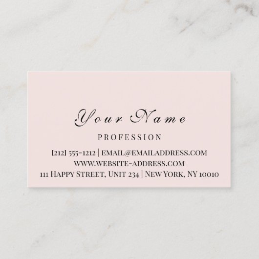 アポイントメントカードメイクアップアーティストロゴエステティカン 予約カード (裏面)