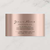 アポイントメントカードメイクアップアーティスト赤面バララッシュVIP 予約カード (裏面)