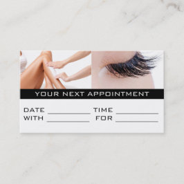 アポイントメントカードラッシュワックスサロンスパ 予約カード