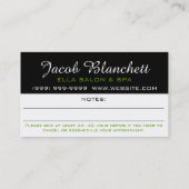 アポイントメントカードラッシュワックスサロンスパ 予約カード (裏面)