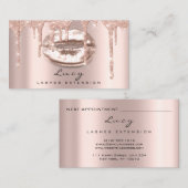 アポイントメントカードリップグリッタードリップスパークメイクアップ 予約カード (正面/裏面)