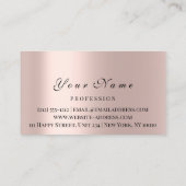 アポイントメントカードリフレクソロジーマッサージ癒しバラ 予約カード (裏面)