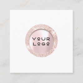 アポイントメントカードワックスバラまつ毛ロゴホワイト コーリングカード