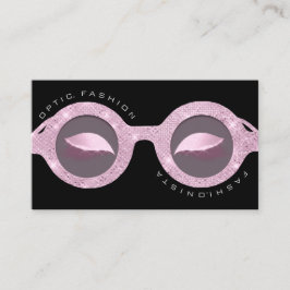 アポイントメントカード光バラグリッターブラックグラス コーリングカード