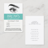 アポイントメントカード眉毛まつげサロン 名刺 (正面/裏面)