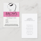 アポイントメントカード眉毛まつげサロン 名刺 (正面/裏面)