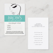 アポイントメントカード眉毛サロン 名刺 (正面/裏面)