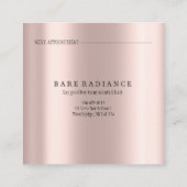 アポイントメントカード電解バラグリッタールクス コーリングカード (裏面)