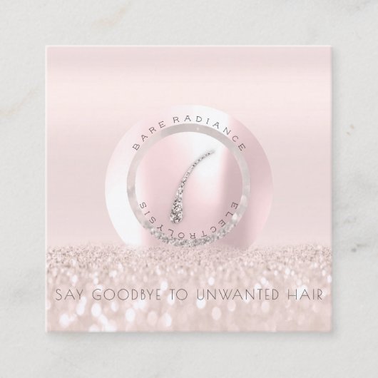 アポイントメントカード電解バラグリッターロゴ1 コーリングカード (正面)