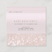 アポイントメントカード電解バラグリッターロゴ1 コーリングカード (裏面)