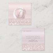 アポイントメントカード電解バラグリッターロゴ1 コーリングカード (正面/裏面)