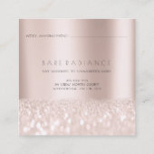 アポイントメントカード電解バラグリッターロゴ コーリングカード (裏面)