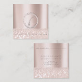 アポイントメントカード電解バラグリッターロゴ コーリングカード (正面/裏面)