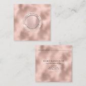 アポイントメントカード電解バラグリッター赤面 コーリングカード (正面/裏面)