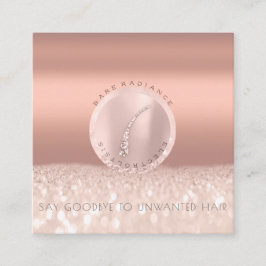 アポイントメントカード電解バラグリッター銅 コーリングカード