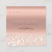 アポイントメントカード電解バラグリッター銅 コーリングカード (裏面)