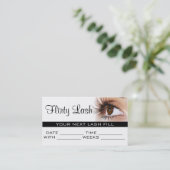 アポイントメントカード・メークアップ・ラッシュ拡張サロン 予約カード (スタンド正面)