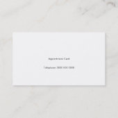 アポイントメントカード 予約カード (裏面)