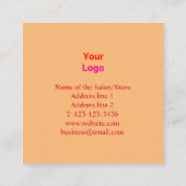 アポイントメントカード 予約カード (裏面)