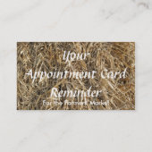 アポイントメントカード(干し草) 予約カード (裏面)