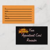 アポイントメントカード(新しく、改良されて) 予約カード (正面/裏面)