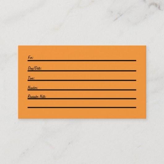 アポイントメントカード(新しく、改良されて) 予約カード (正面)