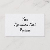 アポイントメントカード(真珠) 予約カード (裏面)